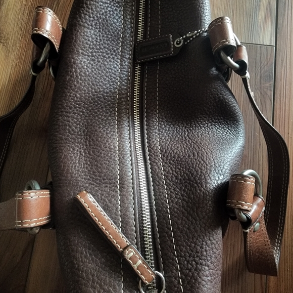 Coach Brown Leather Chelsea Satchel Handbag Purse - Picture 4 of 5